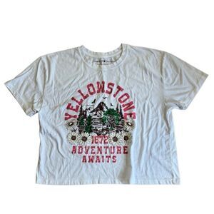 Inspired Culture Women's Yellowstone Adventure Awaits Cotton T Shirt Top Size XL